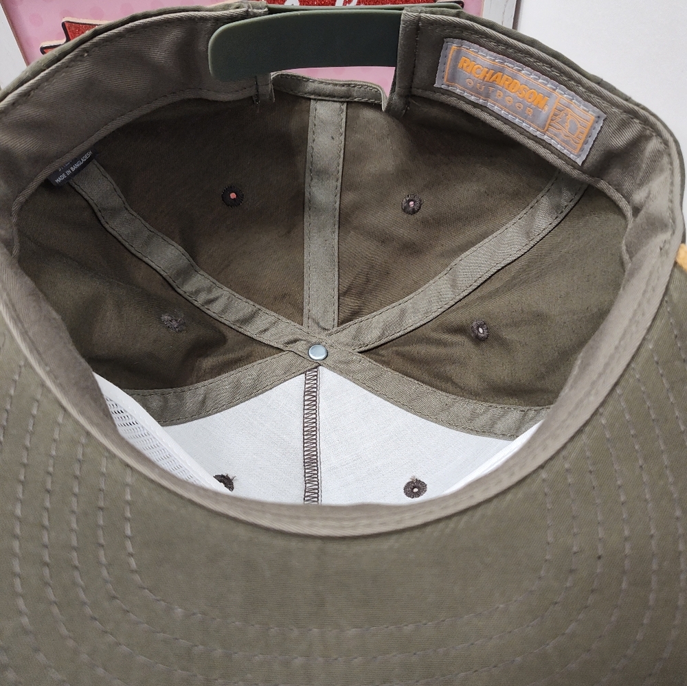 🗻 NWT Richardson R Active UPF 50 OSFA Harbour Nylon Adjustable Trucker Hat - Picture 8 of 10